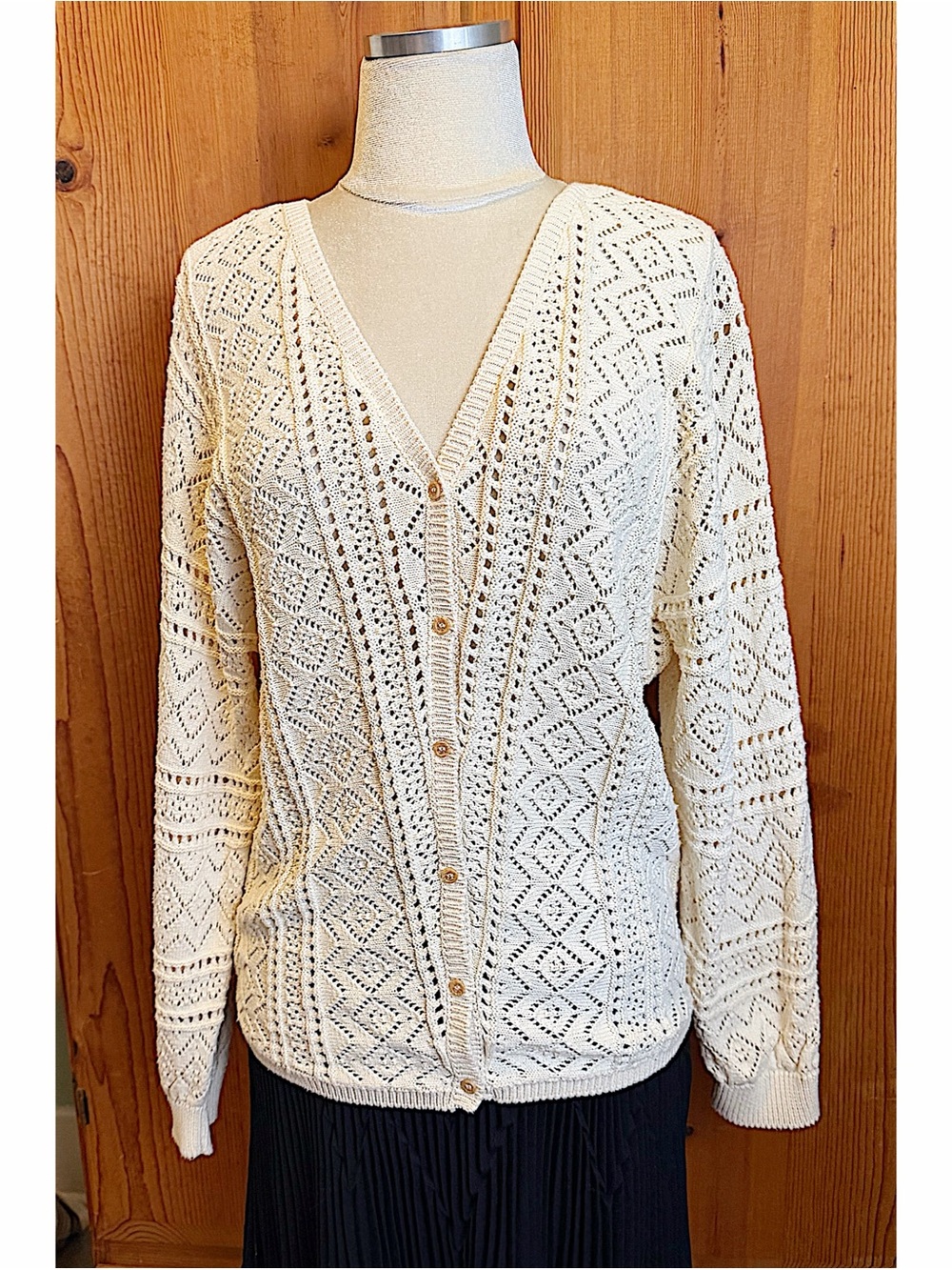 Grain de Malice Gdm France Open Knit Cotton Cardigan
